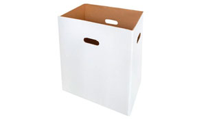 Caja de cartón para combinaciones de destructora más prensa