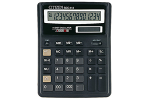 Calculadora de sobremesa barata Citizen SDC-414 II de 14 dígitos